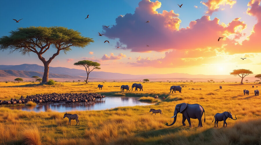 explorez le serengeti-mara en 2025, un écosystème unique riche en biodiversité, pour une aventure inoubliable au cœur de la nature sauvage africaine.